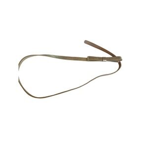 Gold Genuine Leather Belt With Bow Accent - Adjustable Fit